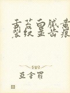 舌苔白腻黄中间裂纹并齿痕