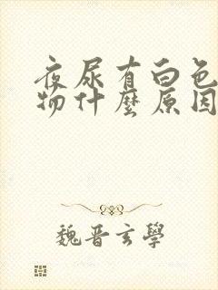 夜尿有白色沉淀物什么原因