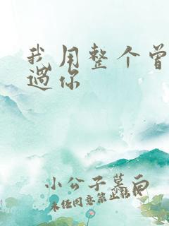 我用整个曾经爱过你