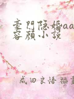 豪门隐婚aa制容颜小说
