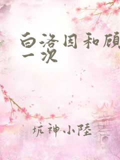 白洛因和顾海第一次