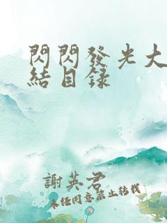 闪闪发光大团圆结目录