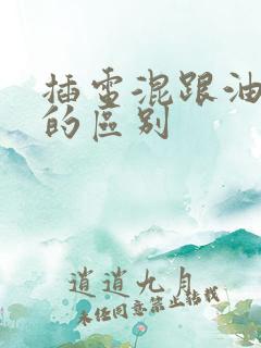 插电混跟油电混的区别