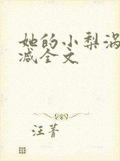 她的小梨涡无删减全文