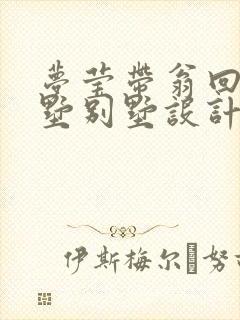 梦莹带翁回乡别墅别墅设计