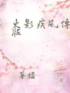 火影疾风传中文版