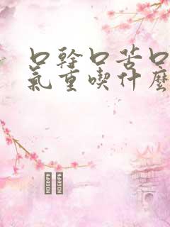 口干口苦口臭湿气重吃什么药