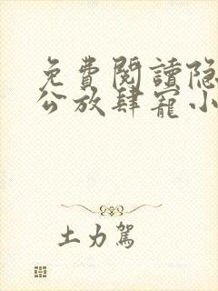 免费阅读隐婚老公放肆宠小说