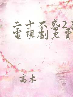 二十不惑2在线电视剧免费观看
