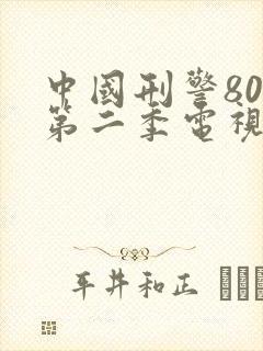 中国刑警803第二季电视剧全集免费观看