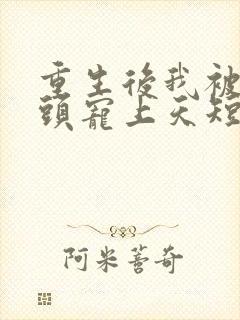 重生后我被死对头宠上天短剧