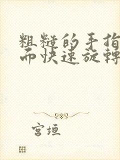 粗糙的手指在里面快速旋转