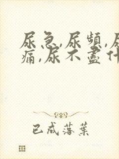 尿急,尿频,尿痛,尿不尽什么原因