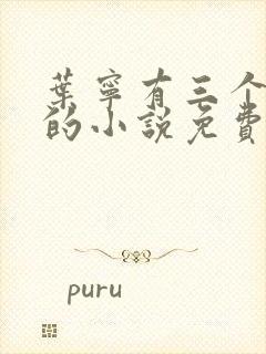 叶宁有三个师傅的小说免费阅读