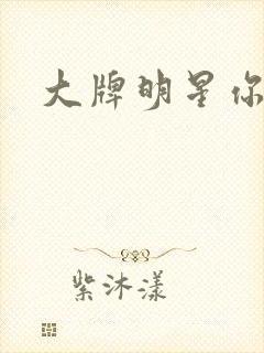 大牌明星你站住