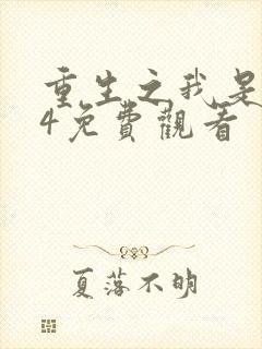 重生之我是王妈4免费观看