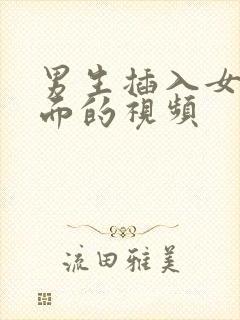 男生插入女生下面的视频