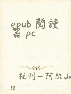 epub 阅读器 pc