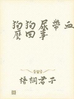 狗狗尿带血色怎么回事