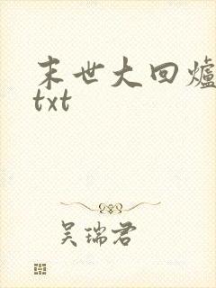 末世大回炉全本txt