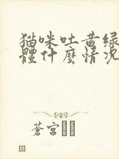 猫咪吐黄绿色液体什么情况