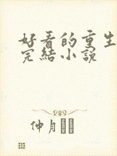 好看的重生小说完结小说