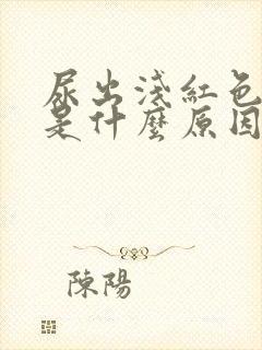 尿出浅红色的尿是什么原因