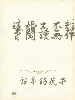 这婚又不离了免费阅读无弹窗