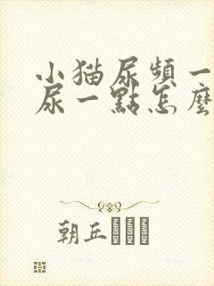 小猫尿频一次只尿一点怎么回事