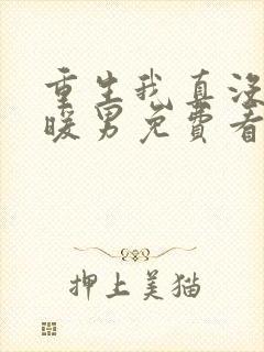 重生我真没想当暖男免费看全文