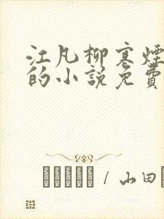 江凡柳寒烟主角的小说免费阅读