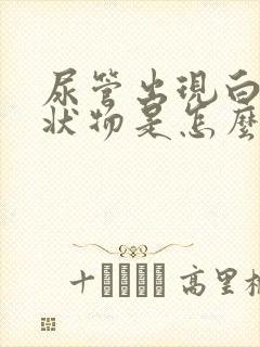 尿管出现白色絮状物是怎么回事