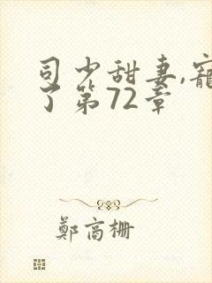 司少甜妻,宠定了第72章