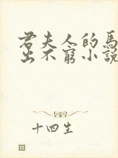 君夫人的马甲层出不穷小说免费阅读