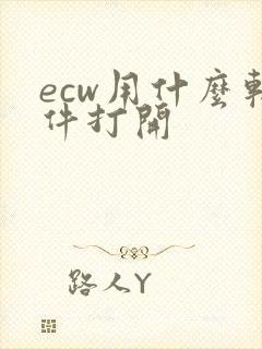 ecw用什么软件打开