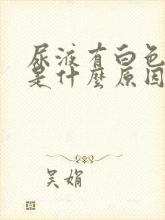 尿液有白色泡沫是什么原因