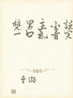 双男主小说推文一口气看完