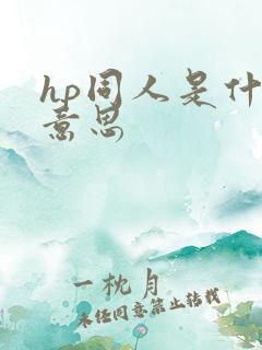 hp同人是什么意思