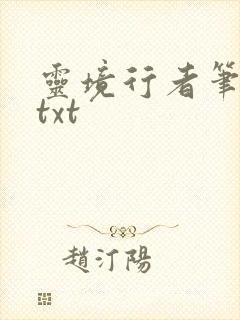 灵境行者笔趣阁txt