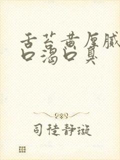 舌苔黄厚腻口干口渴口臭