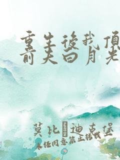 重生后我顶替了前夫白月光畅听