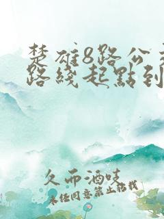 楚雄8路公交车路线起点到终点