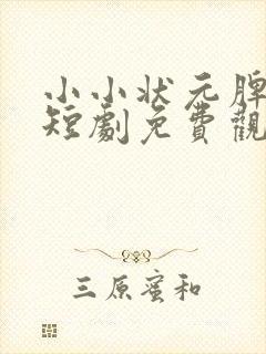 小小状元脾气暴短剧免费观看全集