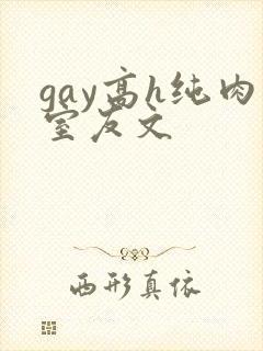 gay高h纯肉室友文