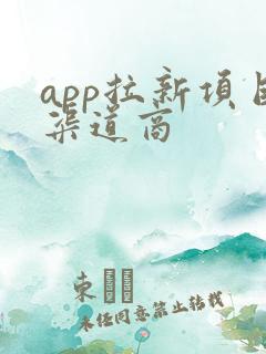 app拉新项目渠道商