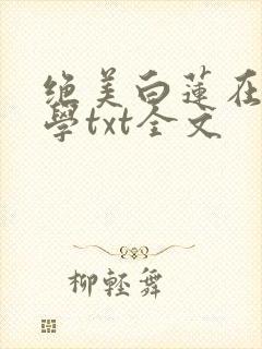 绝美白莲在线教学txt全文