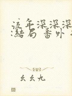 流年深深深几许:结局 番外 后续