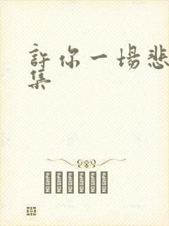 许你一场悲欢全集