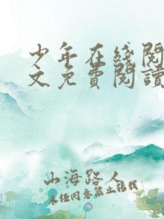 少年在线阅读全文免费阅读