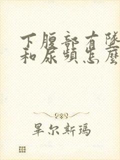 下腹部有坠胀感和尿频怎么回事